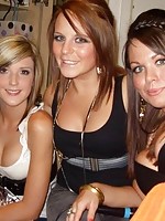 Red hot bunny girls dress in stockings to please
